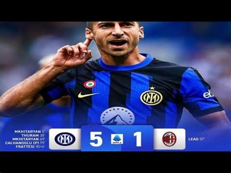 INTER MILAN VS AC MILAN 5 1 HIGHLIGHT ALL GOAL 2023 YouTube