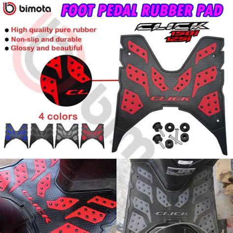 New Bimota HONDA CLICK 125i 150i FOOTBOARD RUBBER MATTING WITH BOLTS