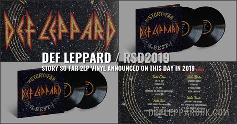 3 Years Ago DEF LEPPARD Announce THE STORY SO FAR Vol 2 LP For Record