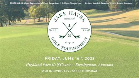 Jake Hayes Memorial Golf Tournament Highland Park Golf Birmingham