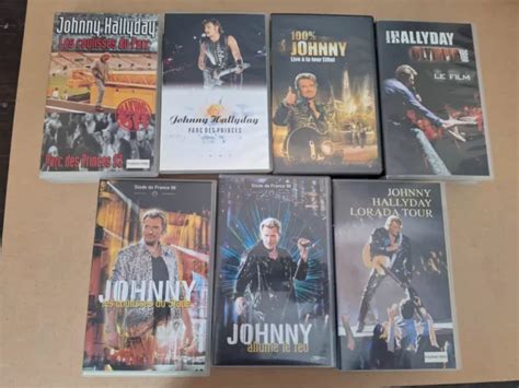 Lot Cassettes K Video Vhs Johnny Hallyday Eur Picclick Fr