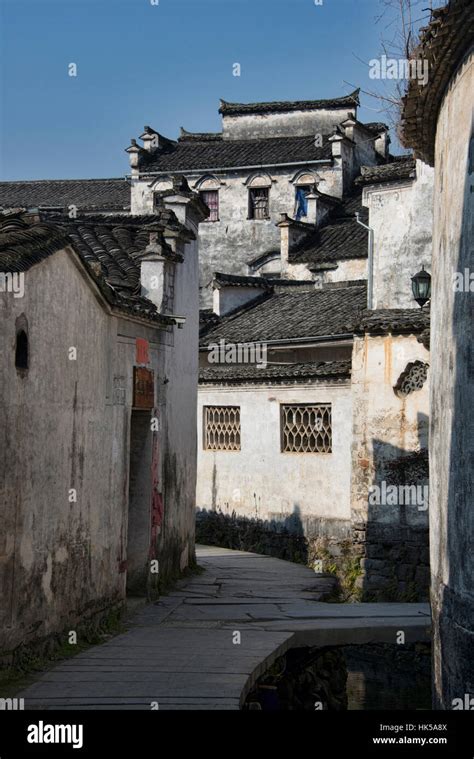 Architecture in the ancient village of Xidi, Anhui, China Stock Photo ...