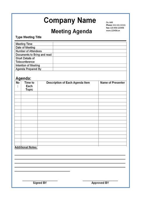 Word Of Meeting Agenda Templatedocx Wps Free Templates