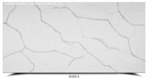 New Engineered Artificial Calacatta White Marble Quartz Slabs For