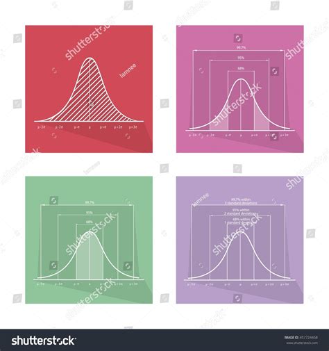 Flat Icons Illustration Set 4 Gaussian เวกเตอร์สต็อก ปลอดค่าลิขสิทธิ์