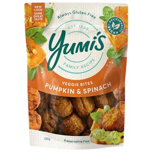 Calories In Yumis Pumpkin And Spinach Veggie Bites Calcount