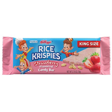 Frankford Kellogg S Rice Krispies Strawberry Candy Bar King Size 2 75oz