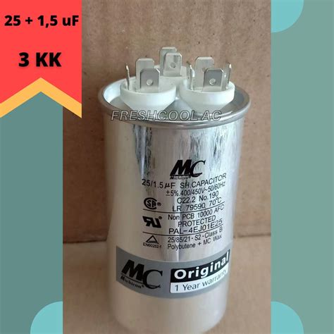 Jual Kapasitor Ac Capacitor Ac Lg Kaki Uf Merk Mc