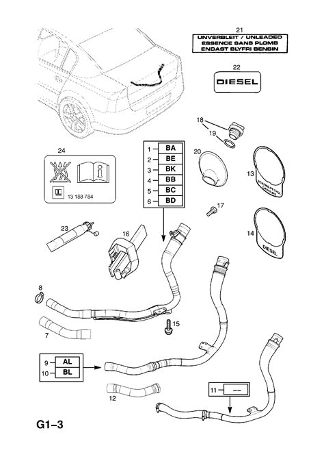 Opel Vectra C Fuel Tank Contd Opel Epc Online Nemigaparts