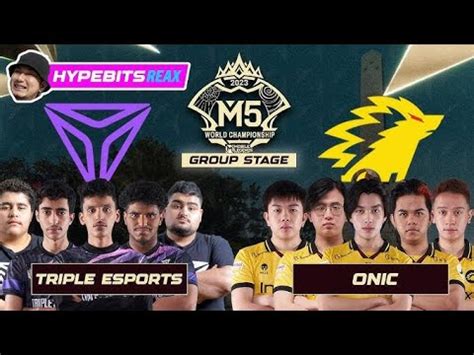 M5 TRIPLE ESPORTS VS ONIC Group Stage YouTube