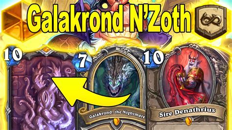 Galakrond Nzoth Rogue Is Really Good And Fun To Watch Before Bed Time Caverns Of Time