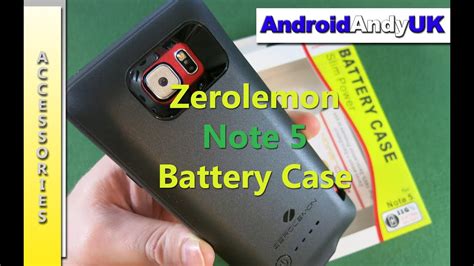 Zerolemon Slim Power Battery Case For Samsung Galaxy Note 5 Youtube