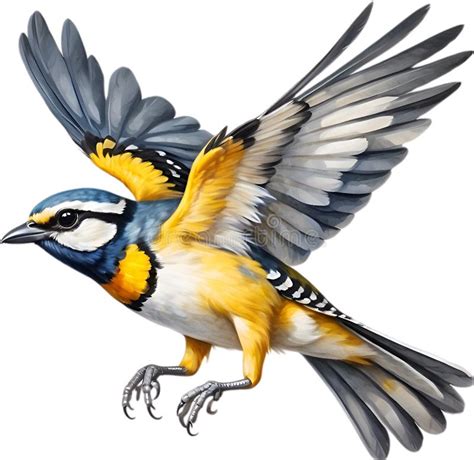 Spotted Pardalote Bird Bird Clipart Ai Generated Stock Illustration