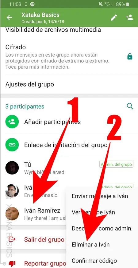 Cómo se elimina un grupo creado en WhatsApp Haras Dadinco