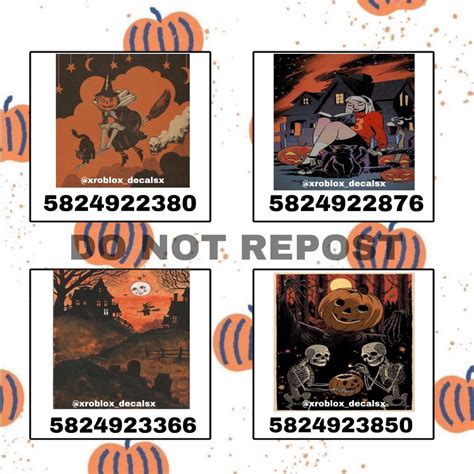 Roblox Halloween Decals