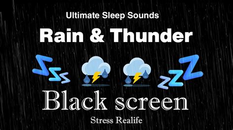 Ultra Relaxing Rain And Thunder Sounds 🌿 Ambience For Sleep Study Or