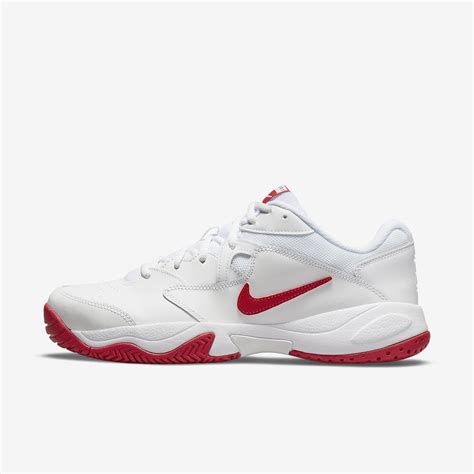 Nike Mens Court Lite 2 Tennis Shoes White Red Tennisnuts