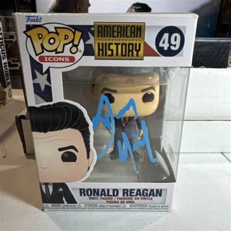 Dennis Quaid Signed Autographed Ronald Reagan Funko Pop Icons 49 With