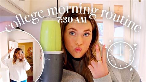 My 730 Am College Morning Routine Healthy And Productive Habits