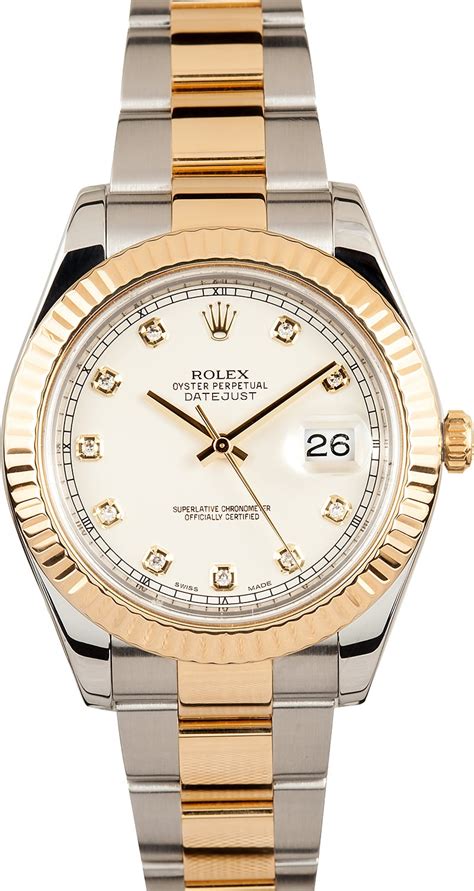 Rolex Datejust 116333 Ivory Diamond Dial