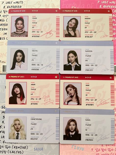 What k-pop groups have collectible ID cards? : r/kpophelp