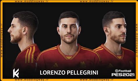 فیس Lorenzo Pellegrini برای Pes 2021 آپدیت 13 اسفند 1402 مودینگ وی