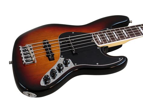 Fender American Deluxe Jazz V Electric Bass Guitar 3-Tone Sunburst ...