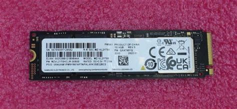 Samsung PM9A1 PCIe NVMe M.2 256GB SSD MZ-VL21T00 Solid state Drive ...