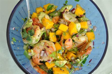 Curiously Ravenous Shrimp Mango Avocado Salad 2 Ways