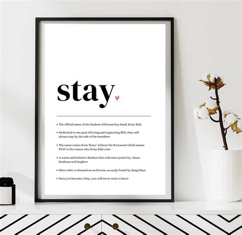 STAY Definition Stray Kids Art Digital Download SKZ Poster - Etsy 
