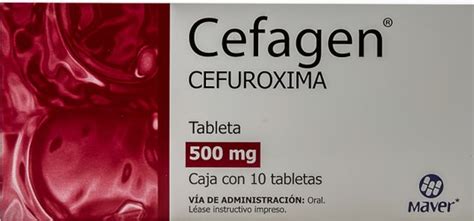 CEFAGEN 10 TABLETAS 500MG FARMACIA RIVAS DEL CENTRO