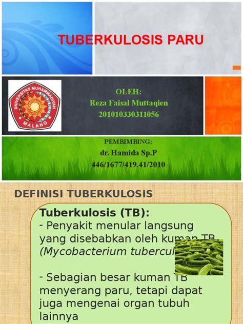 Pdf Ppt Referat Tb Paru Reza Dokumen Tips