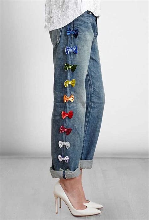 Customização de calça jeans como fazer fotos e tutoriais passo a passo