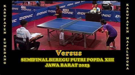 Penentuan Road To Final Beregu Putri Bagi Kab Sumedang Sofi Kab