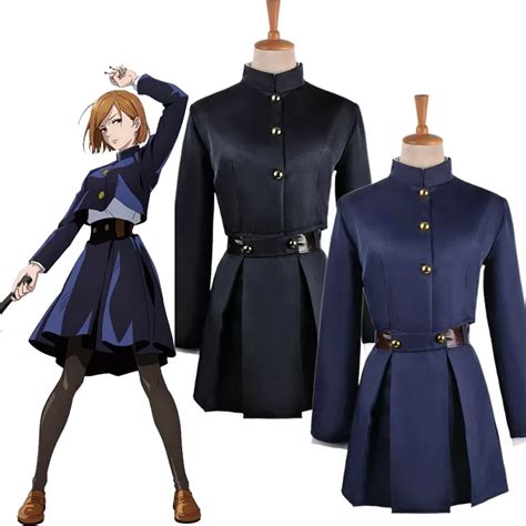 Nobara Kugisaki Cosplay Costumes, Tokyo Jujutsu High School Student Uniform Outfits for Men's ...