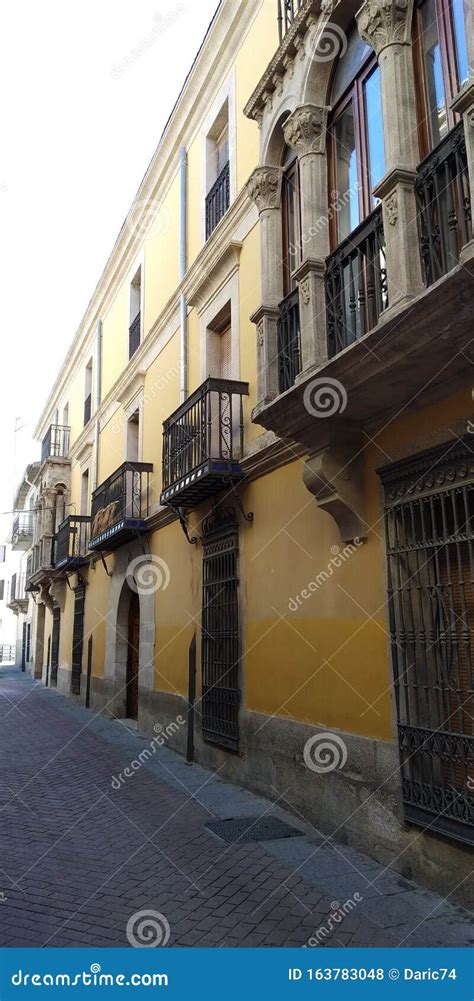 Streets of Coria, Espana stock photo. Image of streets - 163783048