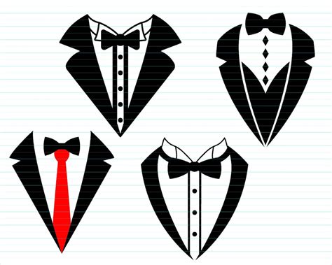 Tuxedo Svg Bundle Tuxedo Svg Suit Clipart Suit Bundle Svg Etsy Denmark