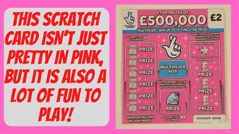 New Lottery Scratch Cards Of The New K Pink Lotto Scratch