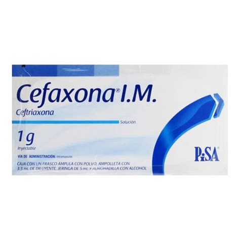 Compra Cefaxona Im Ceftriaxona G Soluci N Inyectable Frasco Con