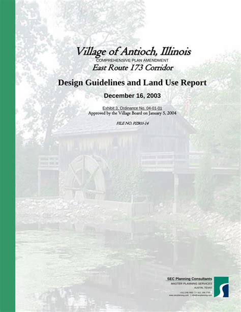 Pdf Design Guidelines And Land Use Report Antioch Il Residential