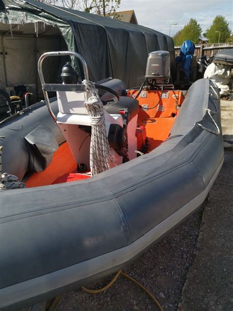 Rib Boat Rigid Inflatable Avon Searider Sr4 Tohatsu 60hp Speed Boat