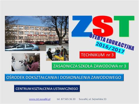 ZASADNICZA SZKOŁA ZAWODOWA nr 3 TECHNIKUM nr 3 OŚRODEK DOKSZTAŁCANIA I