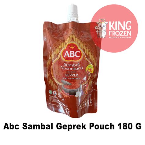 Abc Sambal Geprek Pouch G King Frozen Indonesia