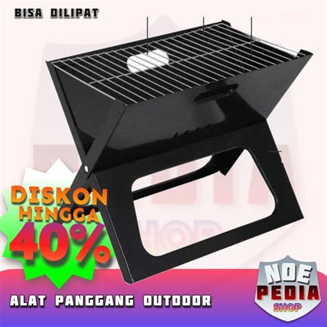 Jual Alat Panggang Arang Bbq Lipat Outdoor Grill Stove Di Lapak