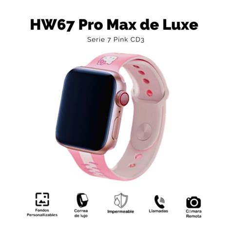 Hw67 Pro Max De Luxe Serie 7 Pink Cd3 Generico