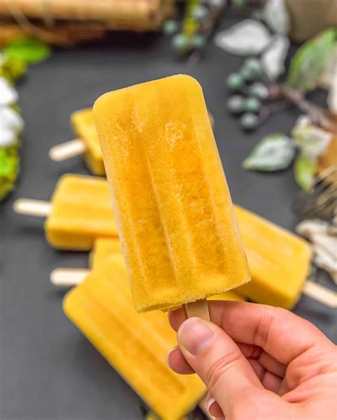 Healthy Mandarin Orange Popsicles - Monkey and Me Kitchen Adventures