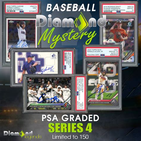 Diamond Mystery Presents Psa Baseball Mystery Box Series Pristine