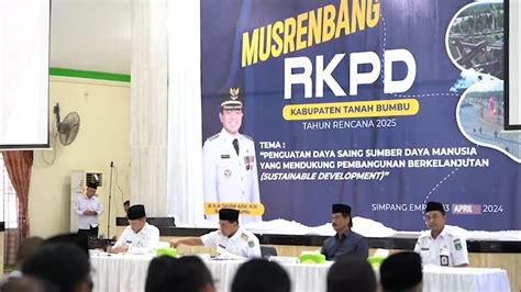 Tanah Bumbu Fokus Penguatan Daya Saing SDM Pada Musrenbang RKPD 2025