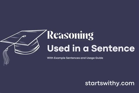 reasoning   sentence examples  ways   reasoning