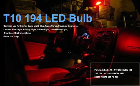 Keiurot T Led Bulbs W W Wedge Led Car Bulbs Interior